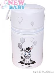 Termoobal na malé lahve - MINI JUMBO ZEBRA bílý - obrázek 1