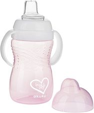 Hrníček dětský s náústkem - AKUKU růžový - 280ml - obrázek 1