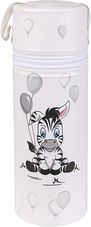 Termoobal na kojenecké lahve kulatý - ZEBRA bílý - obrázek 1