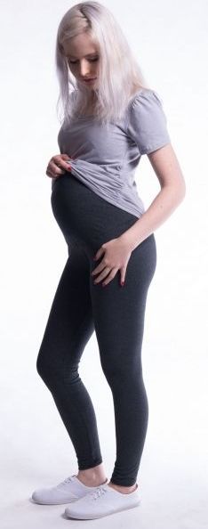 Těhotenské legíny - tmavě modré - XXL (44) - obrázek 2