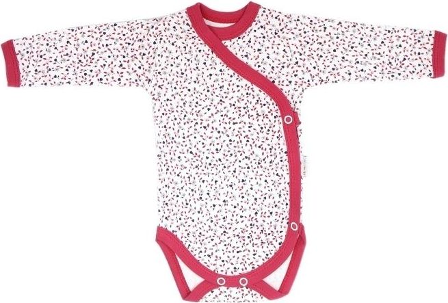 Mamatti Kojenecké body dlouhý rukáv, zapínání bokem, Mouse - mini květinky, vel. 62 - obrázek 1
