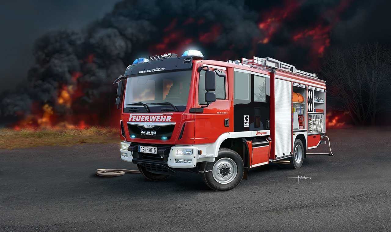 REVELL Plastic ModelKit auto 07452 - Schlingmann HLF 20 (MAN TGM Euro 6) (1:24) - obrázek 6