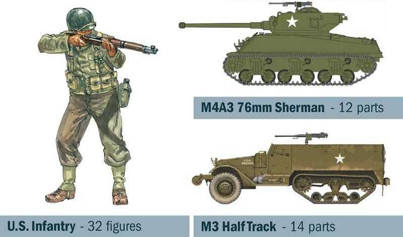 ITALERI Model Kit diorama 6116 - OPERATION COBRA 1944 (1:72) - obrázek 5