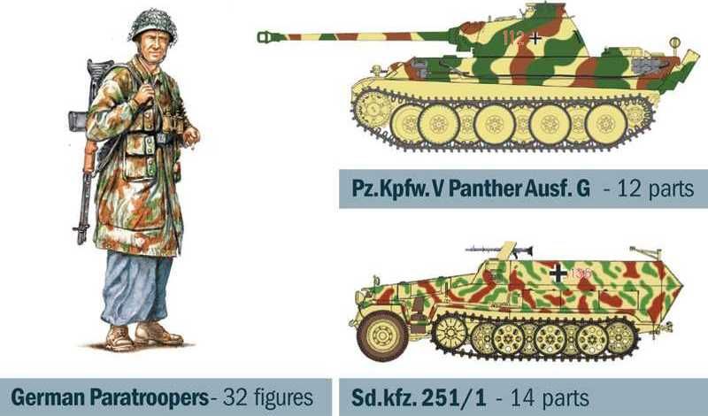 ITALERI Model Kit diorama 6116 - OPERATION COBRA 1944 (1:72) - obrázek 6