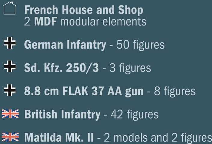 ITALERI Model Kit diorama 6118 - WWII BATTLESET - Battle of Arras 1940 - Rommel's Offensive (1:72) - obrázek 20