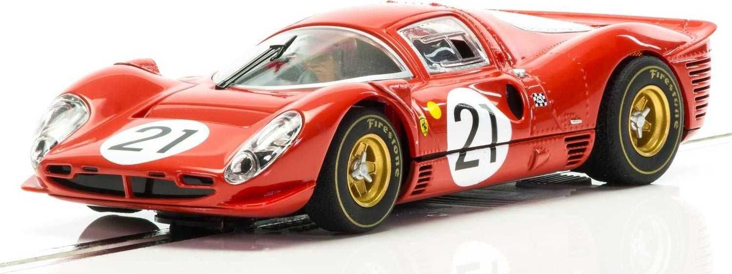 Autíčka Limited Edition SCALEXTRIC C3892A - Ferrari and Ford GT MKIV Le Mans 1967 Triple Pack - NEW TOOLING (1:32) - obrázek 4