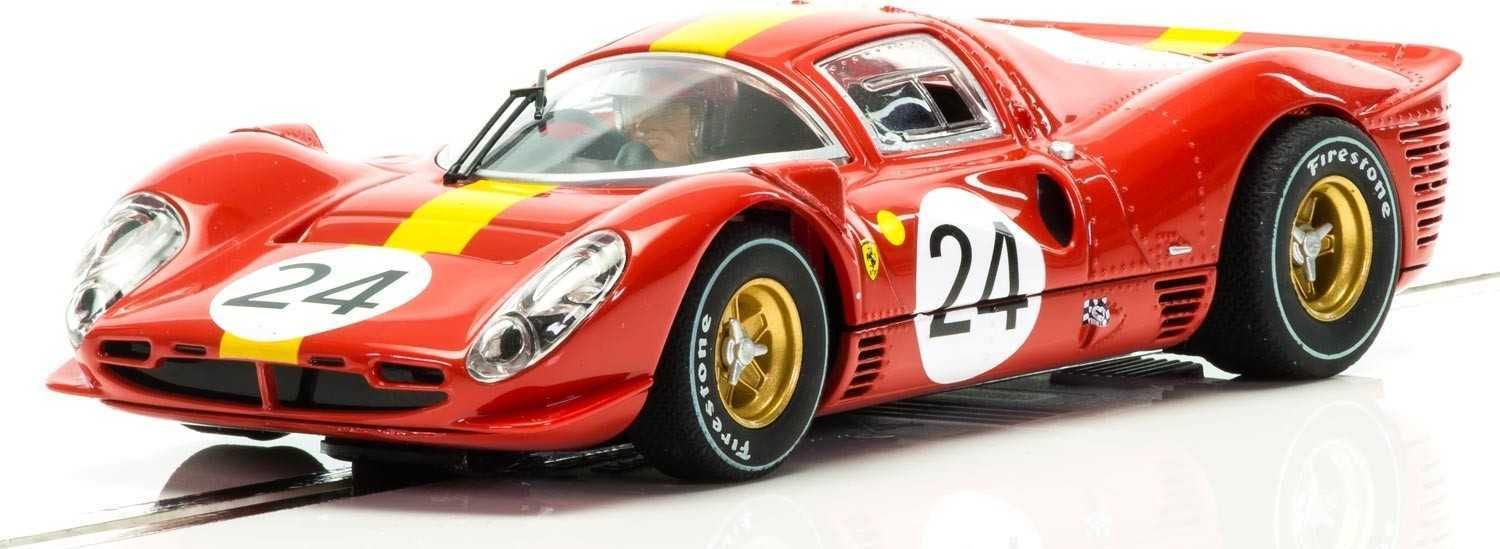 Autíčka Limited Edition SCALEXTRIC C3892A - Ferrari and Ford GT MKIV Le Mans 1967 Triple Pack - NEW TOOLING (1:32) - obrázek 6