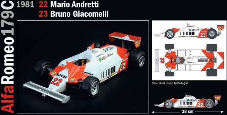 ITALERI Model Kit auto 4704 - Alfa Romeo 179 - 179C (1:12) - obrázek 13