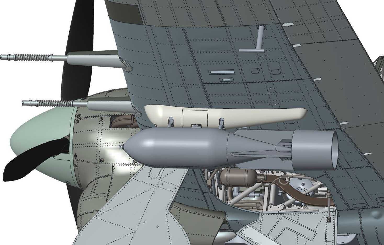 AIRFIX Classic Kit letadlo A19003A - Hawker Typhoon 1B - Car Door (plus extra Luftwaffe scheme) (1:24) - obrázek 3