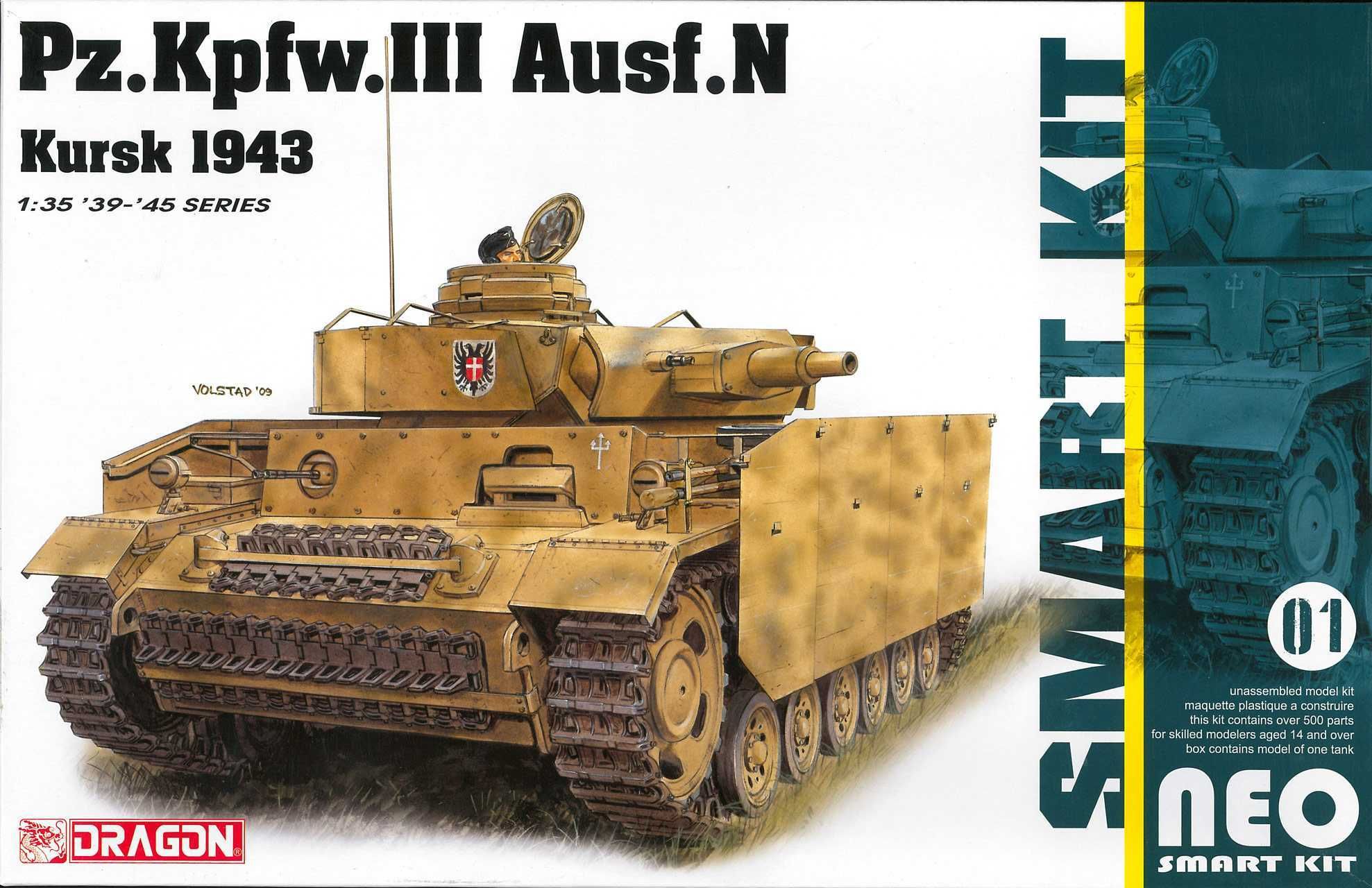 DRAGON Model Kit tank 6559 - Pz.Kpfw.III Ausf.N Kursk 1943 (1:35) - obrázek 1