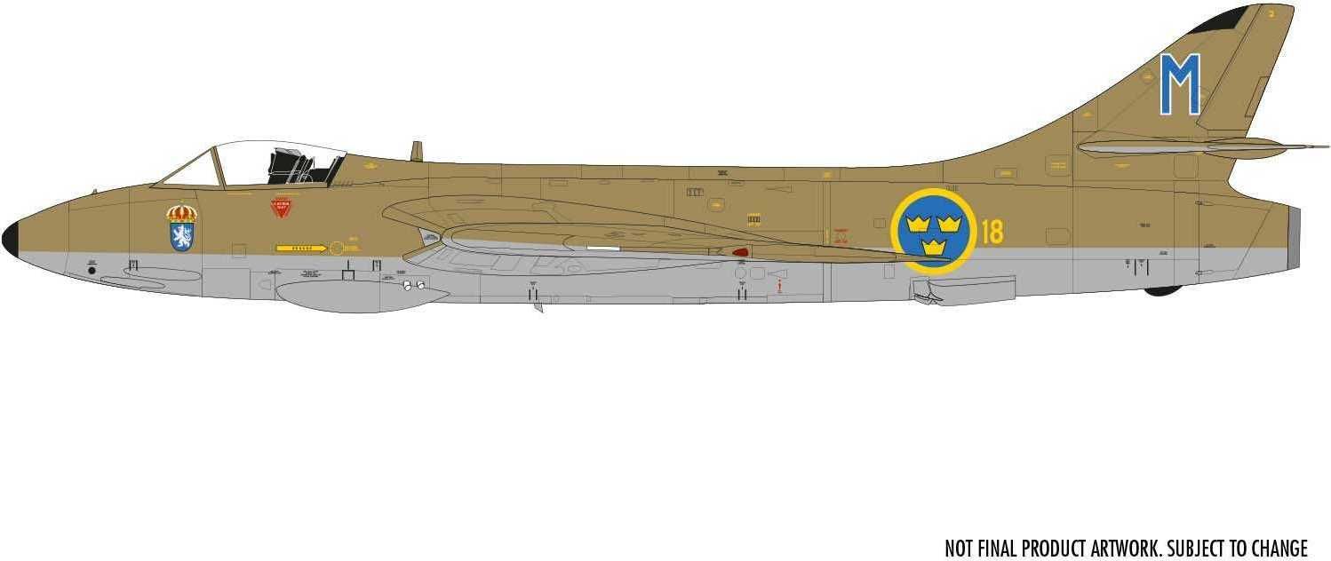 AIRFIX Classic Kit letadlo A09189 - Hawker Hunter F.4/F.5/J.34 (1:48) - obrázek 2