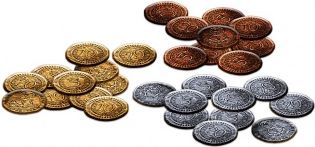 Grimlord Games The Everrain: Metal Coin Upgrade Pack - obrázek 1