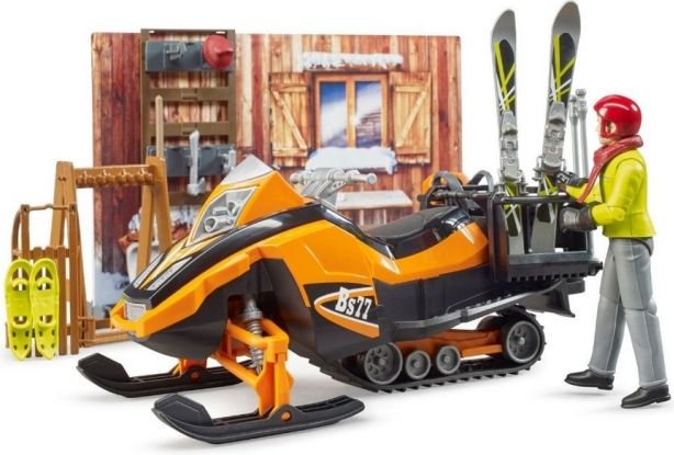Bruder 63102 BWORLD Horská chata s figurkou a skútrem - obrázek 6