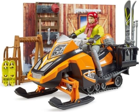 Bruder 63102 BWORLD Horská chata s figurkou a skútrem - obrázek 8