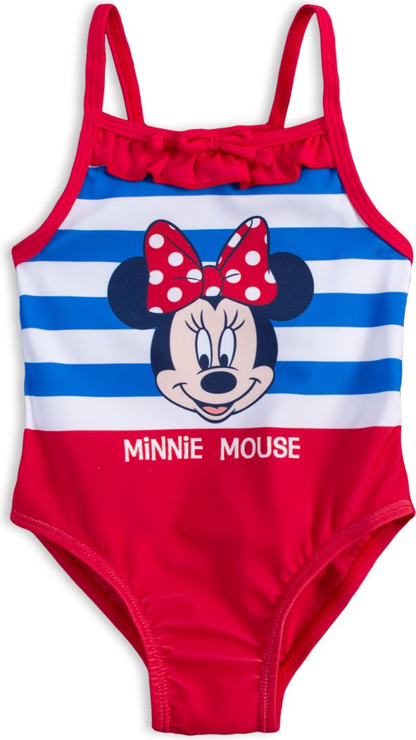 Jednodílné plavky pro holčičky DISNEY MINNIE BABY červené Velikost: 80 - obrázek 1