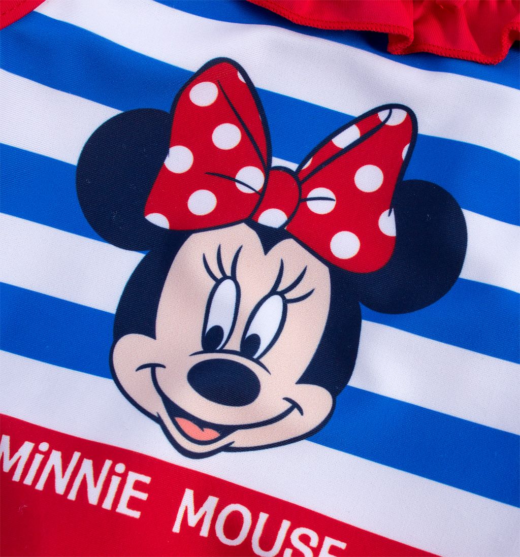 Jednodílné plavky pro holčičky DISNEY MINNIE BABY červené Velikost: 80 - obrázek 2