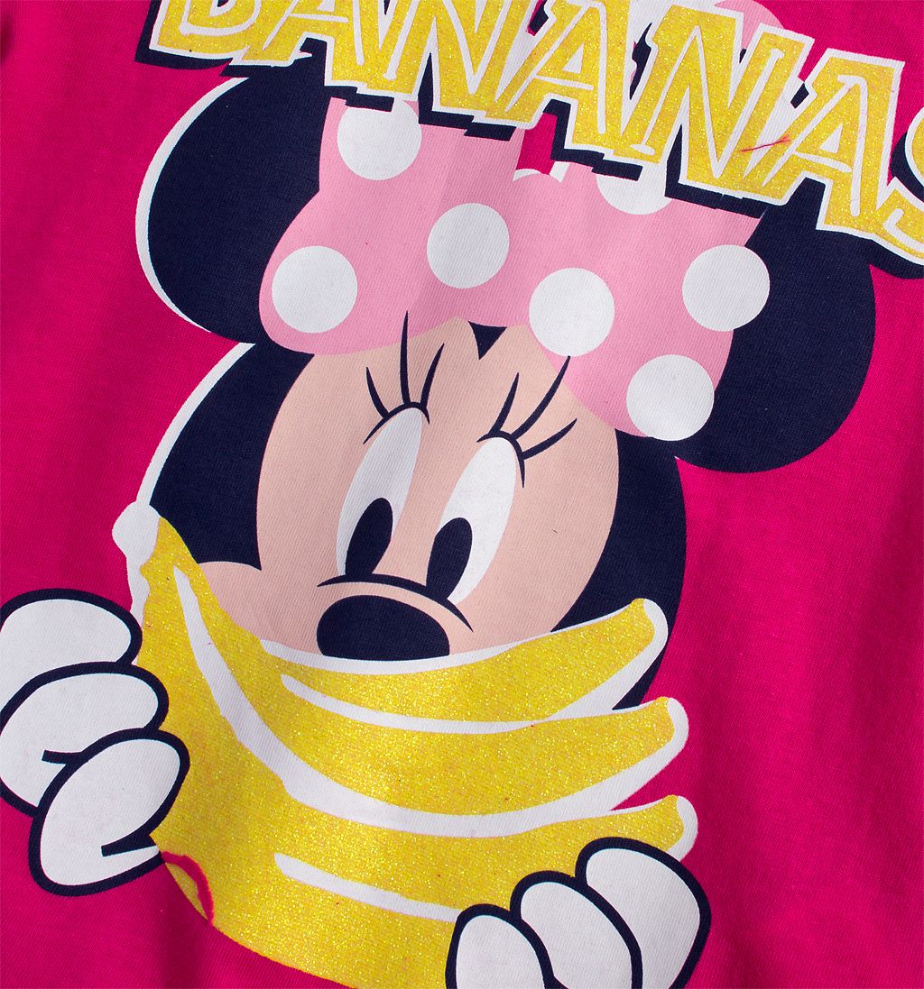 Dívčí tričko DISNEY MINNIE BANANAS tmavě růžové Velikost: 98 - obrázek 2