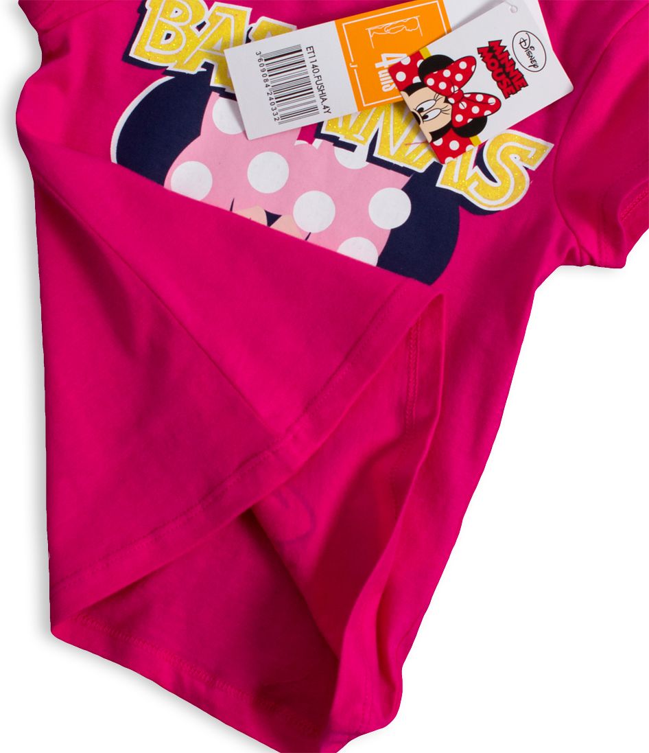 Dívčí tričko DISNEY MINNIE BANANAS tmavě růžové Velikost: 98 - obrázek 3