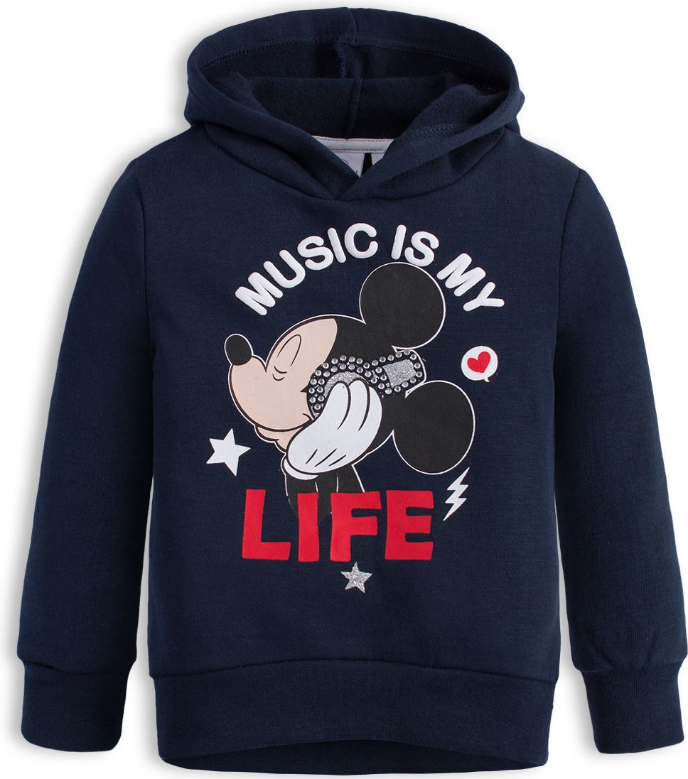Dívčí mikina DISNEY MINNIE MUSIC modrá Velikost: 104 - obrázek 1