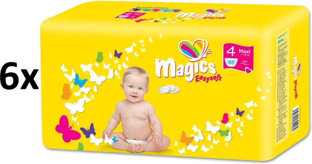 Magics Easysoft 4 Maxi (7-18 kg) Megapack 288 ks (6x48 ks) - obrázek 1