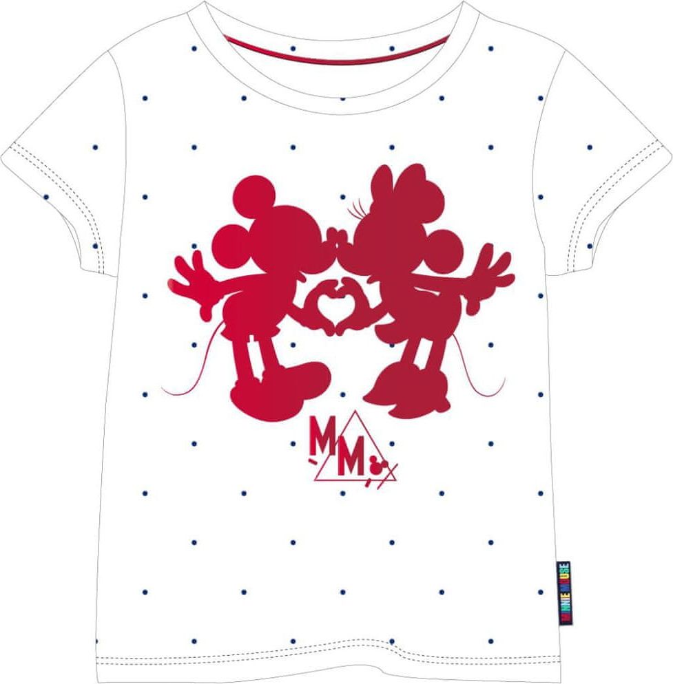Disney dívčí tričko Minnie 140 bílá - obrázek 1