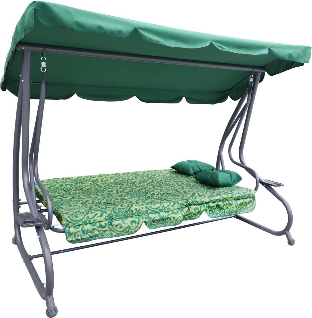 Mamido Zahradní houpačka 8011 NEW 2019 zelená s motivem 8011 PATTERN Z - obrázek 1