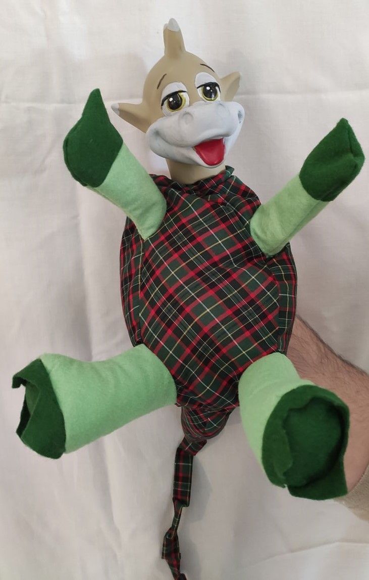 Maňásek na ruku - drak - 42 cm - obrázek 1