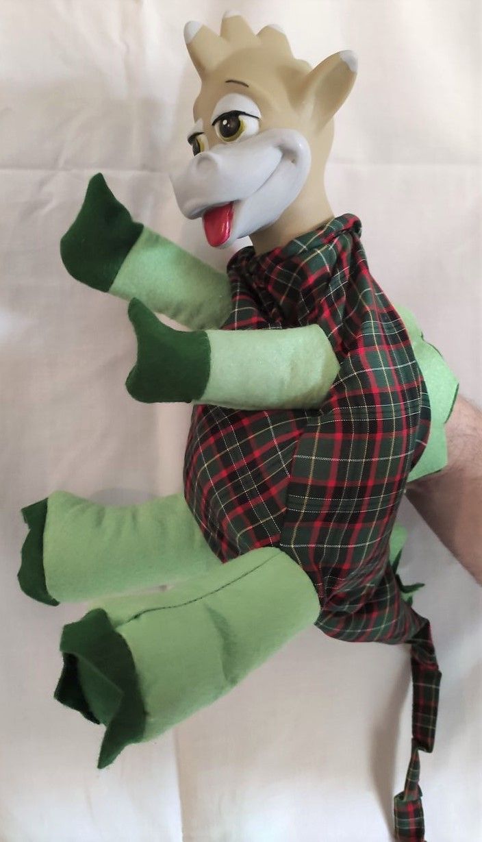 Maňásek na ruku - drak - 42 cm - obrázek 2