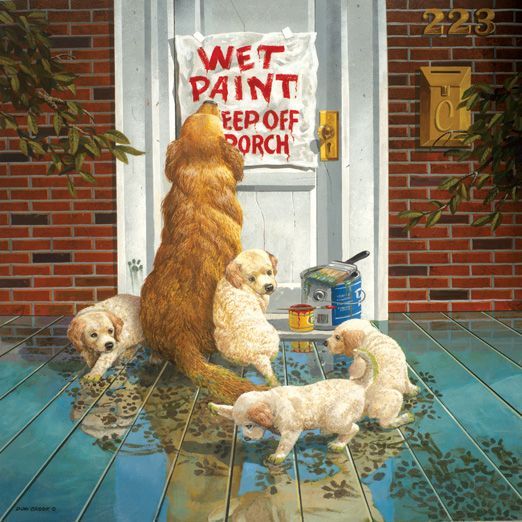 SunsOut Puzzle 1000 dílků Don Crook - Wet Paint - obrázek 1