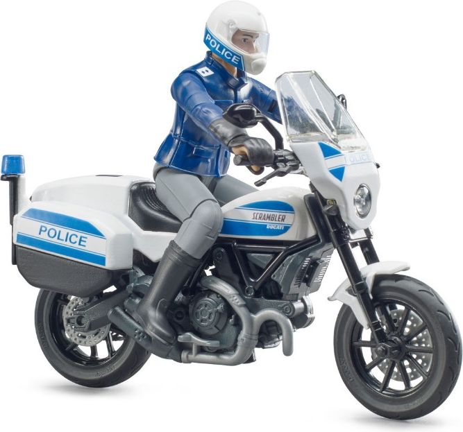 Bruder 62731 Policejní motocykl Scrambler Ducati s policistou - obrázek 2
