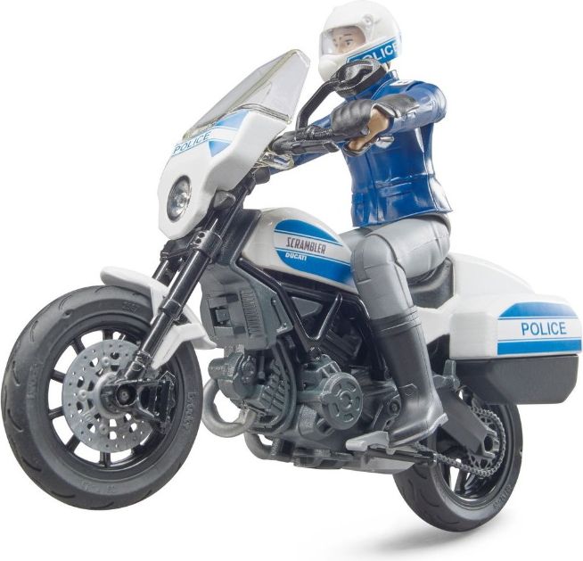 Bruder 62731 Policejní motocykl Scrambler Ducati s policistou - obrázek 3