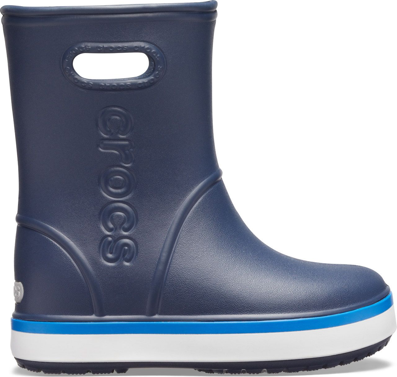 Crocs tmavě modré holínky Crocband Rain Boot K - 27/28 - obrázek 1