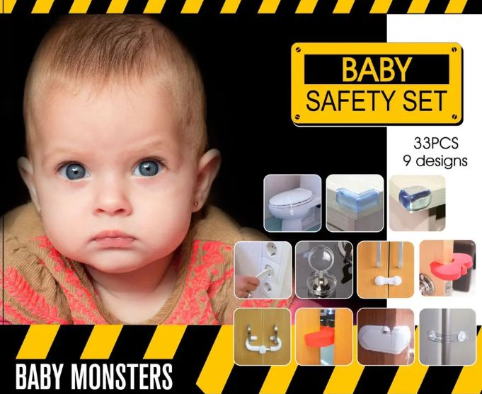BABY MONSTERS Safety set Bezpečnostní sada 33 ks - obrázek 1