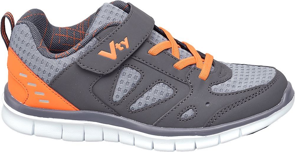 Deichmann - Vty Šedé tenisky na suchý zip Vty 34 šedá - obrázek 1