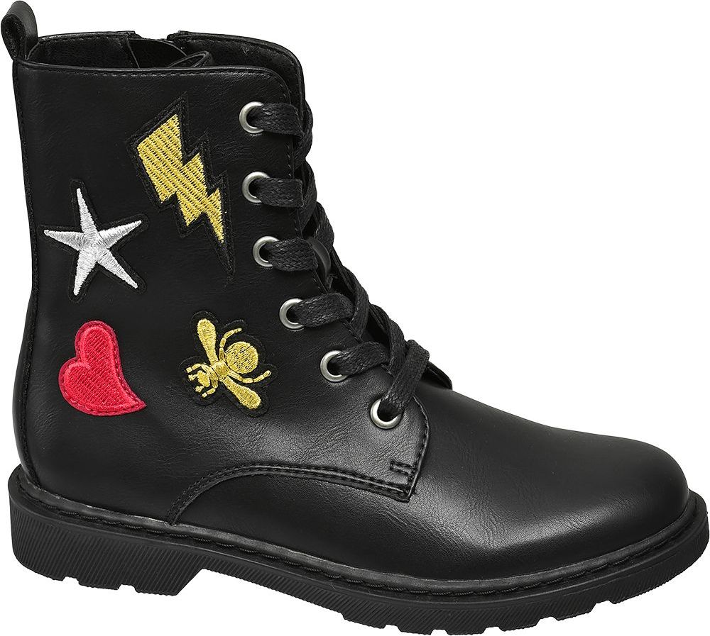 Deichmann - Graceland Černá šněrovací obuv Graceland se zipem 31 černá - obrázek 1