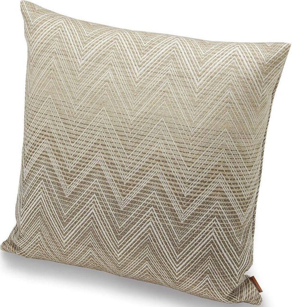 Missoni Home TIMMY dekorační polštář 40 x 40 cm béžovo bílý - obrázek 1