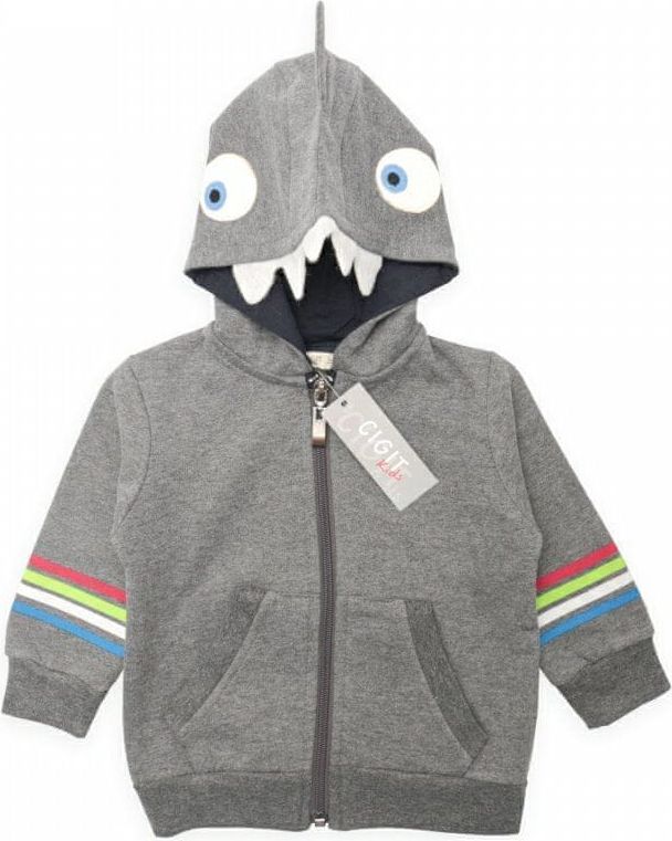 Cigit Kids Chlapecká podzimní mikina Monster na zip Cigit Kids Velikost: 86 (12-18m) - obrázek 1