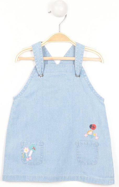 Cigit Kids dívčí džínové šaty s laclem Velikost: 92 (18-24m) - obrázek 1