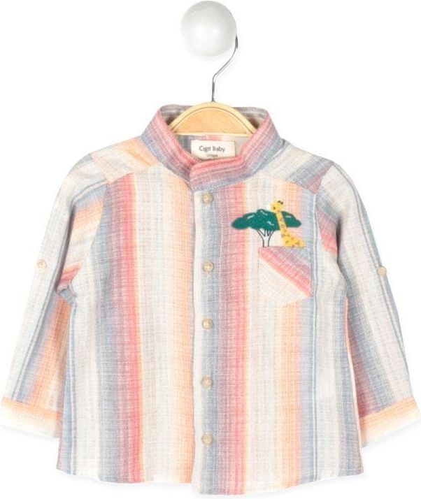 Cigit Kids Chlapecká barevná pruhovaná košile Cigit Kids Velikost: 86 (12-18m) - obrázek 1