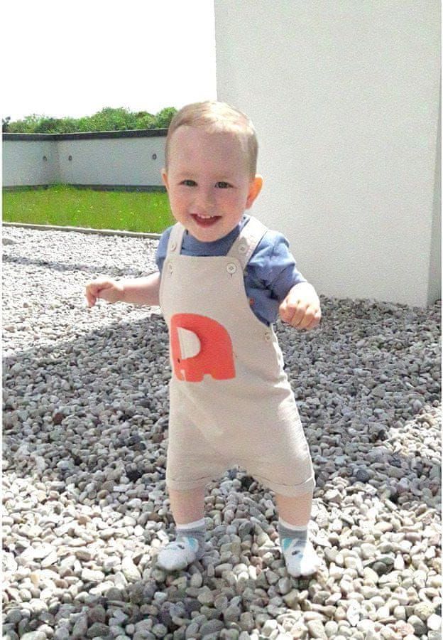 Cigit Kids Chlapecké šortky s laclem Slon Cigit Kids Velikost: 86 (12-18m) - obrázek 1