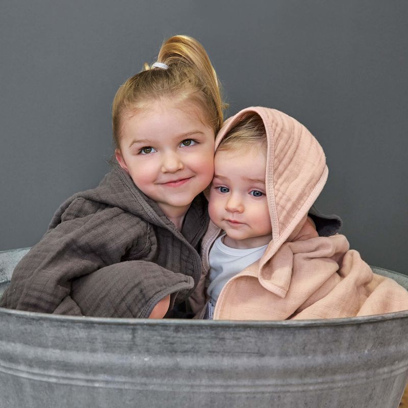 Lässig 4babies Koupací plášť 24-36 m Lässig Muslin Anthracite 2020 - obrázek 2