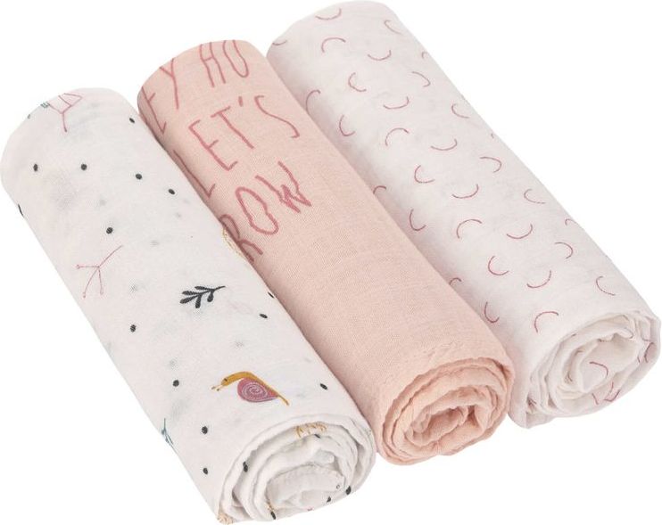 Lässig 4babies Swaddle Heav. Soft 80x80 Gard. Explo. girls - obrázek 1
