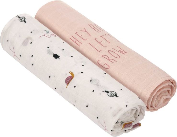 Lässig 4babies Swaddle Heav. Soft 120x120 Gard. Explo. girls - obrázek 1