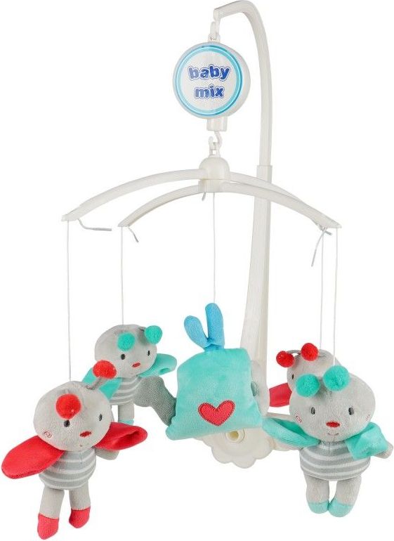 Plyšový hudební kolotoč BabyMix Mix Bees - obrázek 1