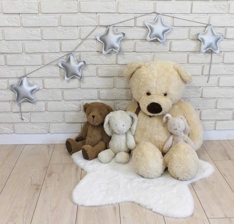 Ozdobná girlanda z eko kůže Baby Nellys Hvězdičky - stříbrné - obrázek 1