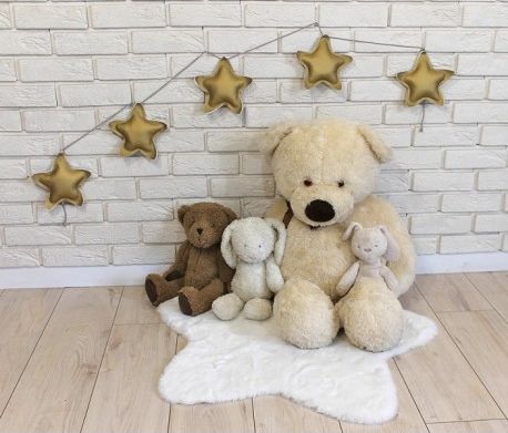 Ozdobná girlanda z eko kůže Baby Nellys Hvězdičky - zlaté - obrázek 1