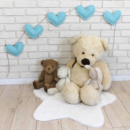 Ozdobná girlanda z eko kůže Baby Nellys Srdíčka - mátové - obrázek 1