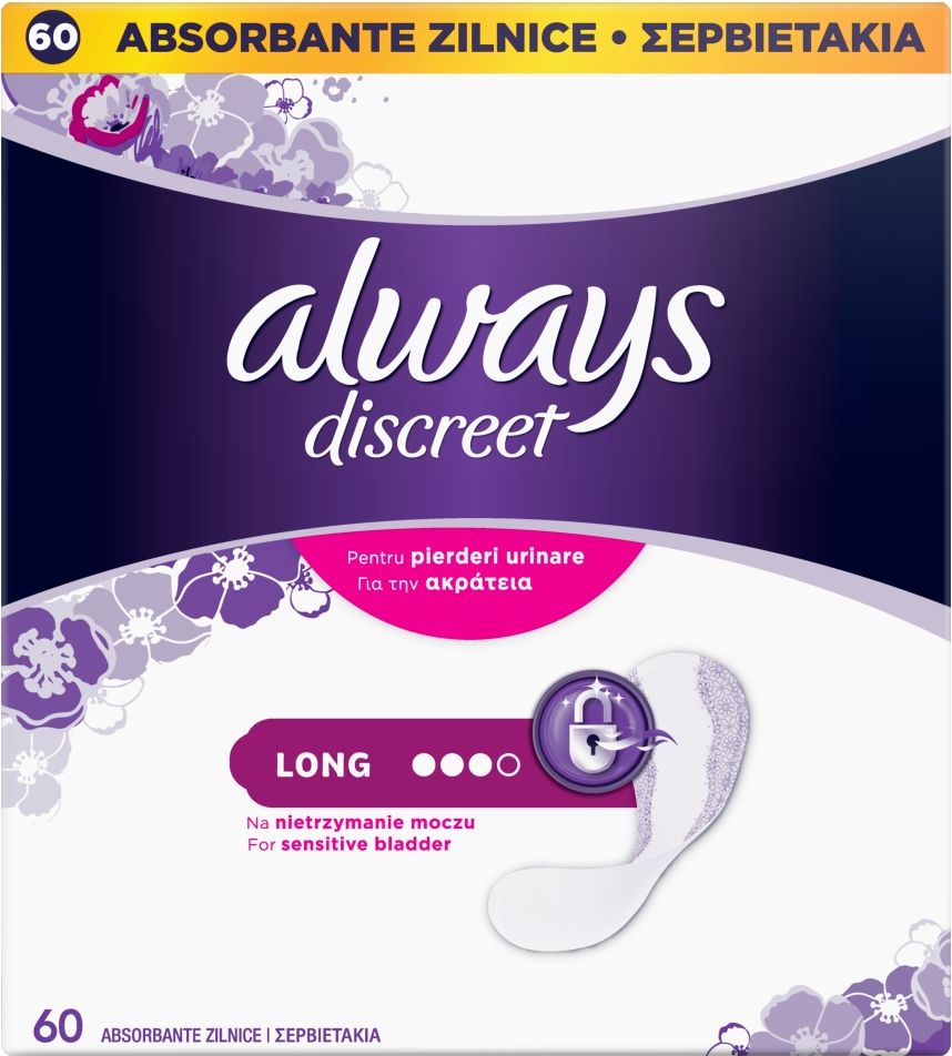 Always Discreet Inkontinenční Intimky Long 60 ks - obrázek 1
