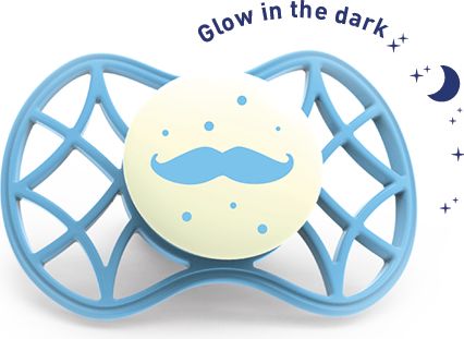 Nuvita Fyziologický dudlík Cool 6m+ svítící ve tmě, Dusk blue - obrázek 1