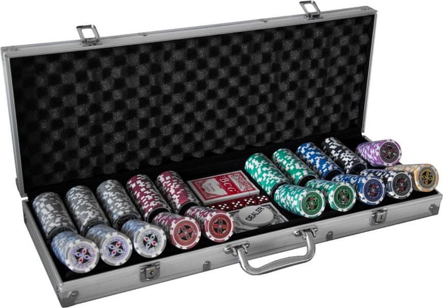 Master poker set 500 v kufříku Deluxe s označením hodnot - obrázek 1